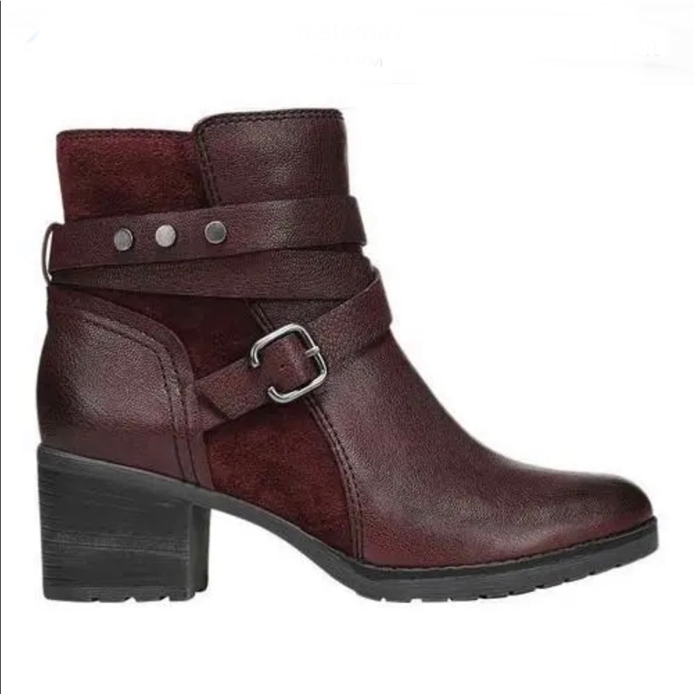 Naturalizer | Ringer Leather Buckle Boots 9.5Narrow